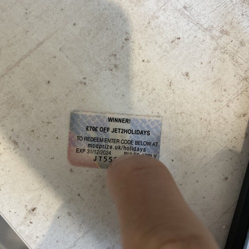 Mcdonalds monopoly voucher - monopoly,