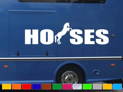 Horse horsebox trailer vinyl - trailer,
