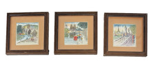 Set of 3 Original Watercolor &