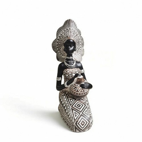 African woman figurine - african,