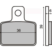 PAIR OF BRAKE PADS FOR HONDA
