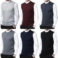 Vest Crew Neck Mens Sweater