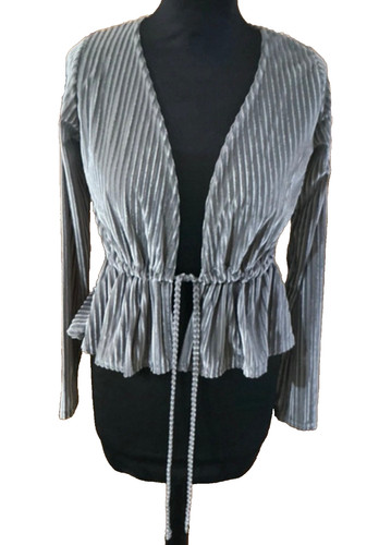 Silver grey bolero short - silver/grey,