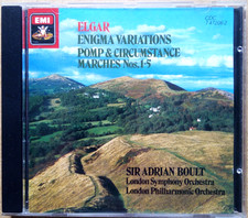 Sir Adrian Boult : Elgar Enigma Variations, Pomp and Circumstance Marches 1-5 CD