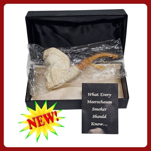 Block meerschaum pipe carved - meerschaum,