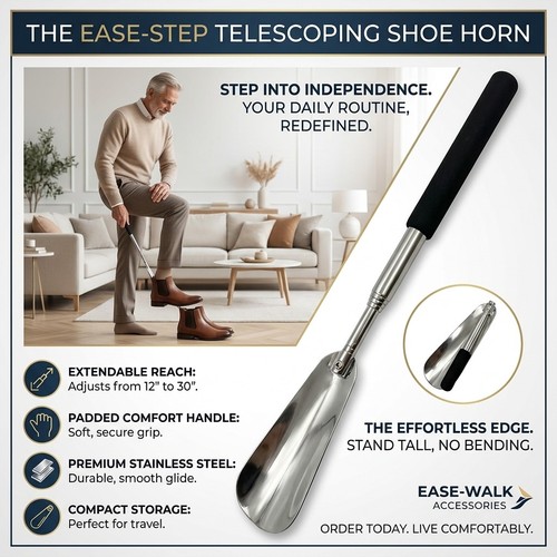 Long shoe horn - horn, extendable