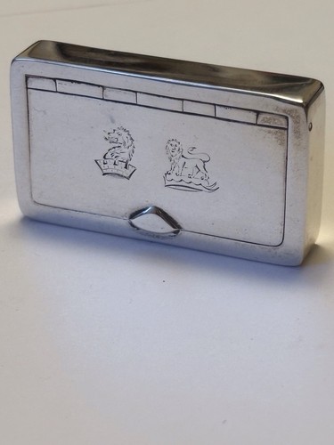 Antique silver victorian snuff - antique,