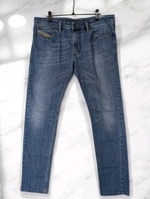 Mens Diesel SHIONER OR70S Stretch Slim Skinny Blue Jeans W33 L32