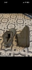 Khaki Grey Short Uggs Woman