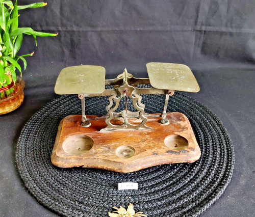 Antique brass weight - antique, scale