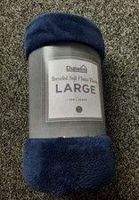 Dunelm Large Soft Fleece Throw