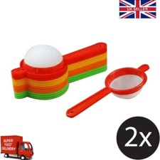 2Pcs Fine Tea Strainer Coffee Juice Food Sieve Nylon Mesh Scoop Strainer Filter 