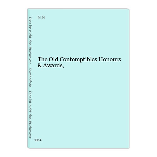 The old contemptibles honours - the,