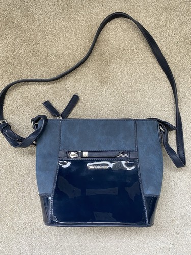 David jones navy handbag - david,