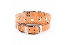 Diamond Stud Collar Tan XS & L