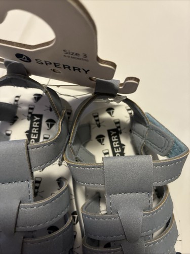 Sperry baby blue gray sandels - baby,