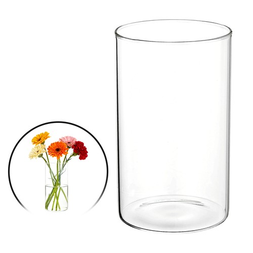 Clear cylinder vases inch - vases,, 8