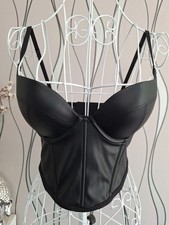 Primark Womens Black Faux