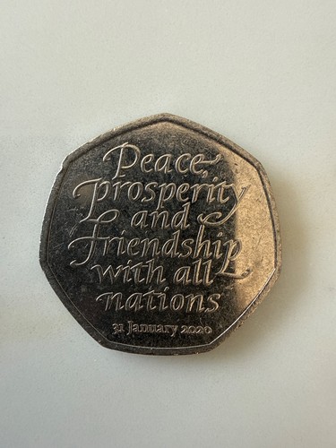 50p coin rare peace - coin,