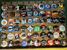 60 - 1’Rock & Pop Pin Badges