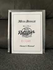 Mesa Boogie Mini Rectifier 25 Amplifier Owners Manual 