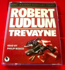 Robert Ludlum Trevayne 2-Tape Audio Book Philip Bosco Thriller Jonathan Ryder