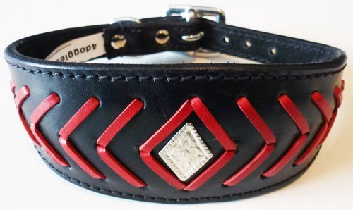 Black leather fish - fish, stitch