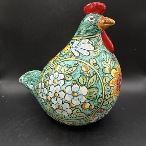 Chicken figure ceramic rooster - chicken,