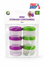 6pc mini storage containers - 6pc,