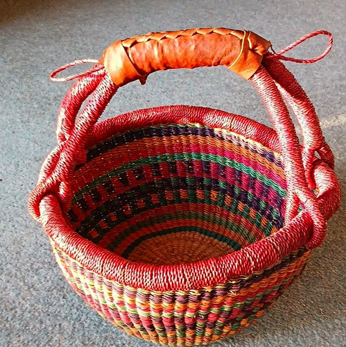 Hand woven african - african, round