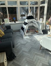 Kids Teepee Tent Black & White