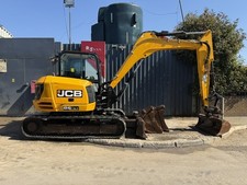 JCB 86C-1 y2019 3143hours +Q/H 8,6t CAB Mini Excavator / Digger £26600+VAT