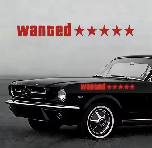 1pc reflective wanted car - wanted,