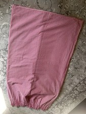 Vintage pink Gingham Curtains 