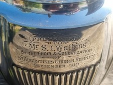 BROOKLAND ROMNEY St Augustines Church Watkins DANIEL ARTER Silver Plated Teapot