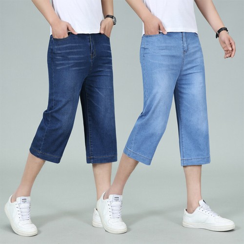 Men straight denim shorts with - men,