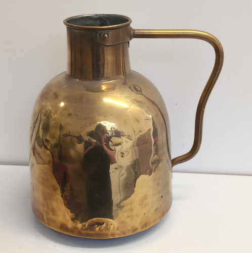 Brass metal jug pitcher with - jug/pitcher,
