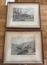 2 Fox Hunting Etching Prints