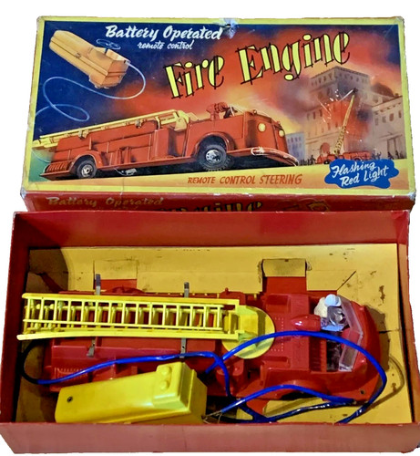 Marx fire engine plastic - marx,