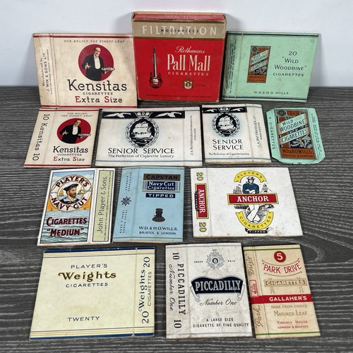 Empty cigarette packets - x,