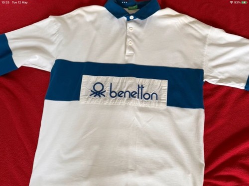 Benetton rugby shirt medium - benetton,