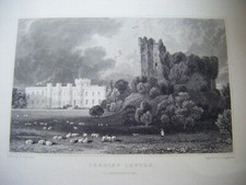 1830 Antique Print Cardiff