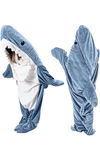 Shark blanket hoodie - hoodie, l
