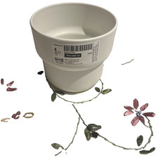 IKEA FORENLIG White Plant Pot