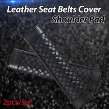 Pu Black Leather Seat Belt