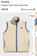 Penfield Graylock Fleece Gilet, Brown Rice M