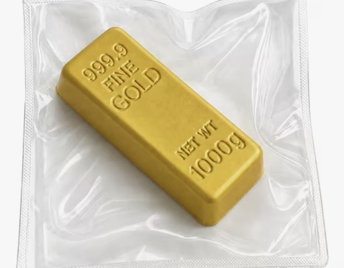 Gold brick squishy slow rising - gold,