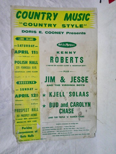 Vintage concert poster