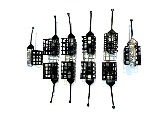 Square metal fishing cage - ,