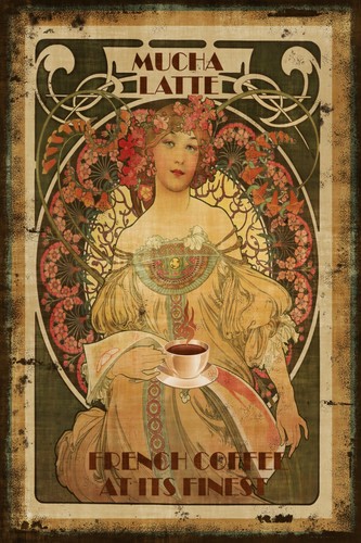 Mucha french coffee advert - mucha,